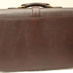 マリクレール　ビジネスバッグ　天然牛　海老茶色の画像