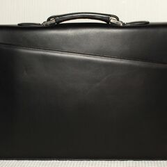 メンズビジネスバッグ　天然牛　ブラックの画像