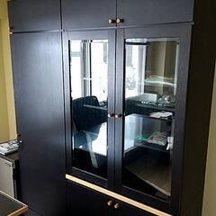 書棚　食器棚　キャビネット(左右分割可)の画像