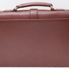 メンズビジネスバッグ　天然牛　海老茶色の画像