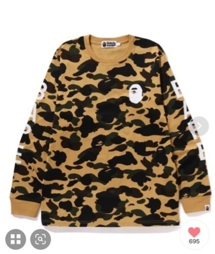 A bathing ape カモ柄 長袖
