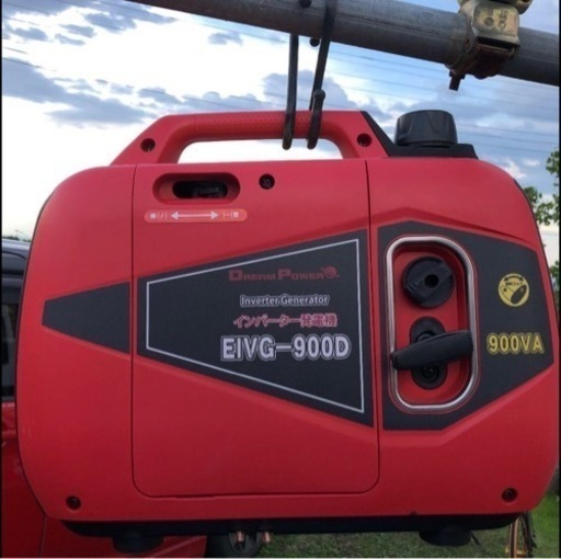 ナカトミ インバータ搭載 エンジン発電機 EIVG-900D ドリームパワー+ ガソリン携行缶10L セット