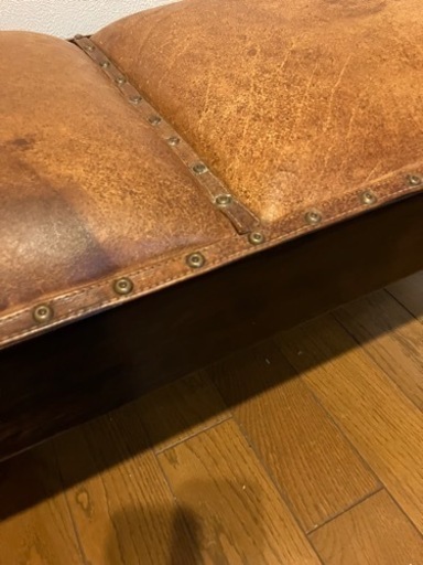 old maison　ベンチ椅子　カルティニベンチ　長椅子　本革