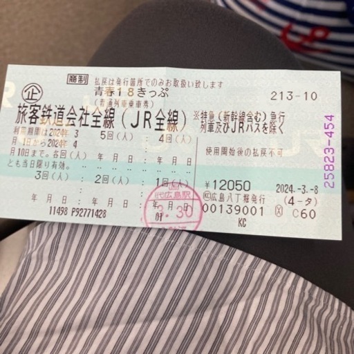 値下げ❣️青春18きっぷ三回分