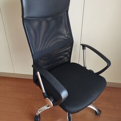 【無料】オフィスチェア　ハイバック　黒の画像
