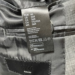 3/31まで　最終値下げ　H&M メンズスーツ　スリムフィット　セットアップの画像
