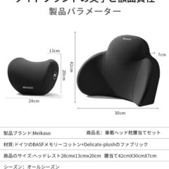 Meikaso 腰・首ランバーサポートクッションの画像