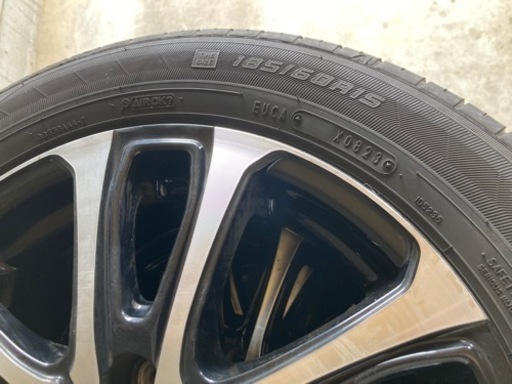 【受付終了】トヨタ　シエンタ　185/60R15　サマータイヤ４本　2023製造