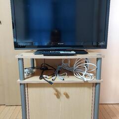 SHARP AQUOS32型テレビ(付属品有り)＋テレビ台