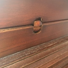 【値下げ‼️】置型ブラインド付きパーテーション (木製)の画像