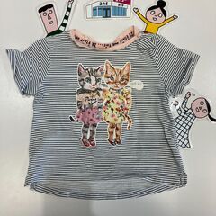 【中古】4-6M　H＆M　プリントTシャツ