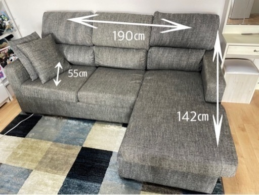 家具 ソファ 3人掛けソファ［配送可］