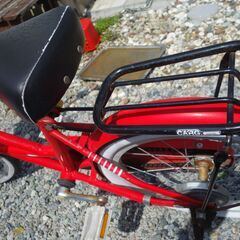 子供用自転車 18インチ CARG 片スタンド 赤の画像