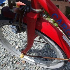 子供用自転車 18インチ CARG 片スタンド 赤の画像