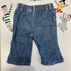 【中古】6-12ｍ　GAP　デニムパンツの画像