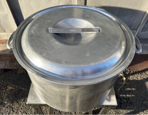 業務用 大型 寸胴 寸胴鍋 直径48.5×高さ31(cm) 両手鍋 蓋付き 厨房用品