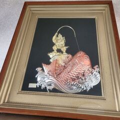 輝いています。　恵比須様と鯛