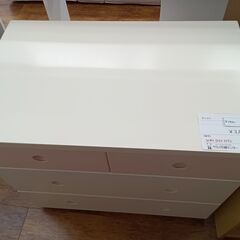 ★ジモティ割あり★  チェスト 白 H72×D50×W80 クリ...