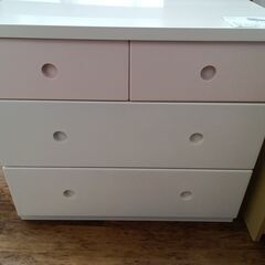 ★ジモティ割あり★  チェスト 白 H72×D50×W80 クリーニング済み MT930の画像