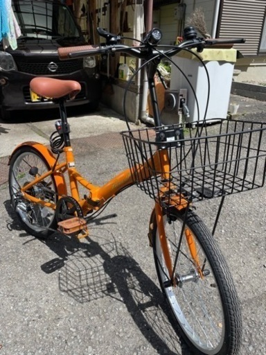 自転車　折りたたみ　まだ新品です