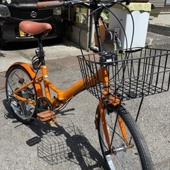 自転車　折りたたみ　まだ新品です