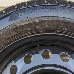    175/65R14  ブリヂストン ECOPIA  2019年製 夏タイヤ鉄ホイールセットの画像