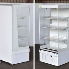 ≪yt1218ジ≫ サンデン 冷蔵ショーケース RSG-650FX オープンタイプ 低多段型 幅65cm 小型 AC100V LED照明 現状品 60211-04の画像