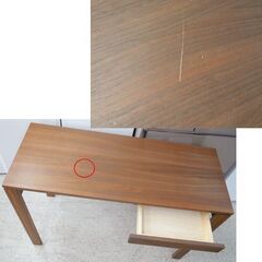 カリモク デスク ユーティリティプラス SS3958 XR 幅110×奥行45 左右スライド引出し付 KARIMOKU学習机 札幌市北区屯田の画像