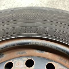 13インチ　ダイハツ純正　鉄ホイールタイヤの画像