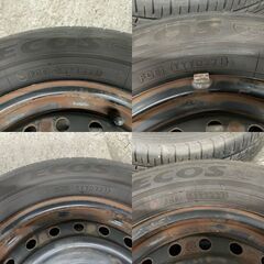 13インチ　ダイハツ純正　鉄ホイールタイヤの画像