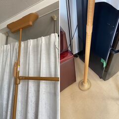 有名メーカー品　突っ張り　マツ六　手すり　たよレールI型　2100～2800㎜　2台　わたレール　1600　1本の画像