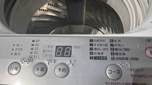 洗濯機12  Panasonic 2017年製 5kg 大阪市内配達無料 設置動作確認込み 保管場所での引取は値引きします