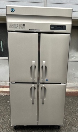 【動確済み】ホシザキ 2020年 業務用 冷凍冷蔵庫 HRF-90AT3 三相 200V 冷蔵424L 冷凍126L 厨房機材 店舗用品 縦型4枚扉 4ドア 大容量 大阪