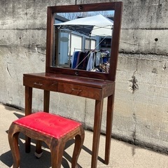 鏡　アンティーク　レトロ お洒落　家具 ドレッサー 鏡台