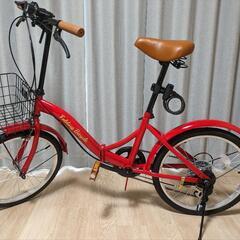【新品】X-TRAK 折畳み自転車　レッド
