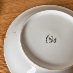 フランス製 チーズプレート2枚 ヴィンテージ 生活雑貨 食器 の画像