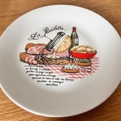 フランス製 チーズプレート2枚 ヴィンテージ 生活雑貨 食器 の画像