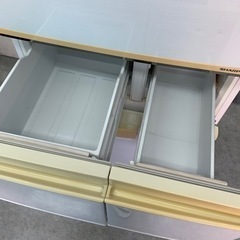 【受渡済】SHARP 5ドア冷蔵庫　両開き　自動製氷機能付き　　　の画像
