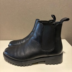 GU　リアルレザー　サイドゴアブーツ　25cmの画像