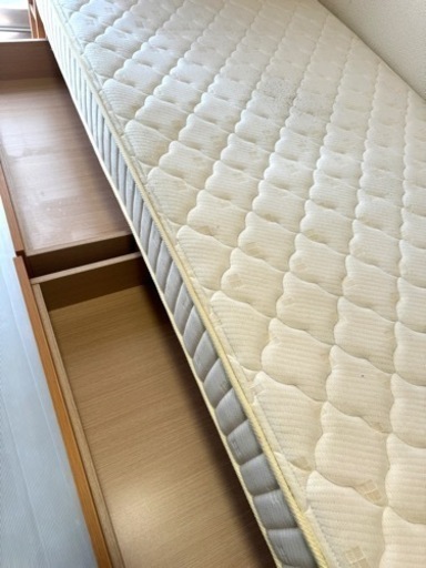 引き出し　家具 ベッド シングルベッド