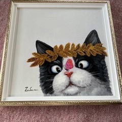 【値下げ】絵画 幸運のお知らせ