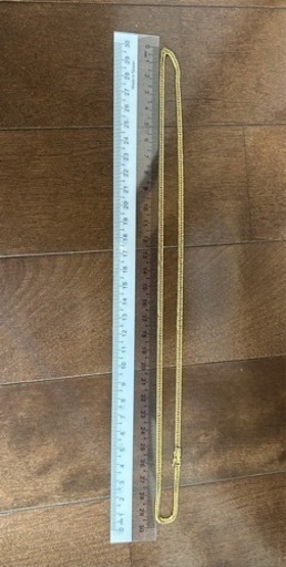 60cm!K18 6面！ネックレス15.3g