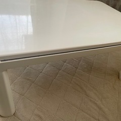 ※お譲り先決定※ホワイトテーブル こたつ 