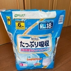 毎日安心　たっぷり吸収　リハビリパンツ　男女兼用　ＭＬ9枚