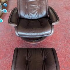 エコーネス リクライニングチェア オットマン付き