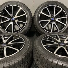 タイヤ走行短め【DUNLOP WINTER MAXX WM01 215/50R17】スタッドレス【SUBARU レヴォーグ 純正ホイール 17インチ 7J5HPCD114.3+55】(MTD537)クレジットカード QRコード決済可能