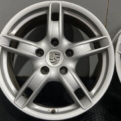 PORSCHE BOXSTER ポルシェ ボクスターS 純正ホイール 18インチ 4本 8J/9J5HPCD130+43/+57　(MHC102) クレジットカード QRコード決済可能の画像