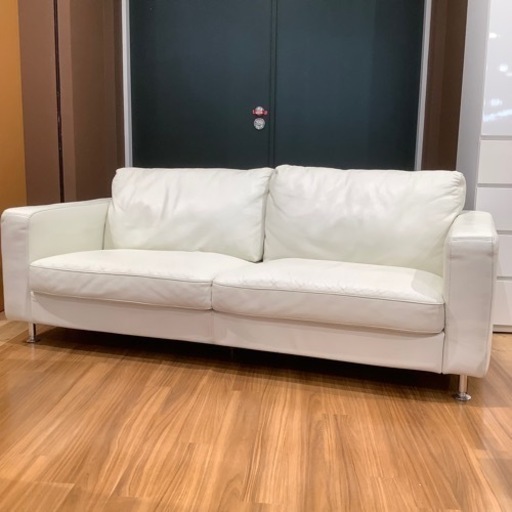 【トレファク神戸南店】2人掛けソファー レザー【取りに来られる方限定】