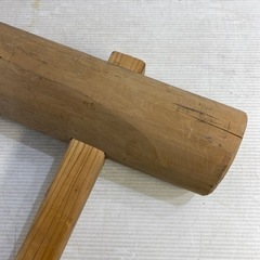 天然木 きね 杵 キネ 木製 お正月 餅つき 持ち手全長 80cm 中古の画像