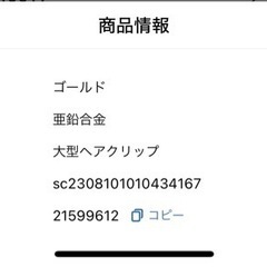 ヘアクリップ　ヘアアクセサリー、装飾ファッションの画像